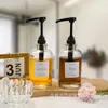 Conjunto de garrafas de xarope de vidro, garrafa de óleo de cozinha, garrafa de geleia 500ml, garrafa de álcool em gel, garrafa com pump