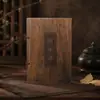 Libro de Sutras Tallado en Madera de Incienso, Ajedrez Bodhisattva, Adorno Tallado de Bolsillo, Regalo Portátil, Colección del Sutra del Corazón