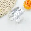 Argolas de Guardanapo Flor Geométrica de Metal Moda Europeia e Americana Personalidade Hip-Hop Fivela Aberta para Guardanapo Argola de Guardanapo Atacado