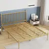 Cama alta de ferro minimalista moderna reforçada cama de casal 1,8m estilo nórdico cama de ferro forjado cama de ferro dobrável cama de solteiro 1m