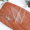 Gancho para Decoração de Bola de Natal Transfronteiriço Árvore de Natal Verde Acessórios de Plástico Transparente Gancho Pequeno em Forma de S Ferramenta Pingente