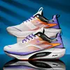 Nuevos Zapatos Deportivos para Correr de Carreras Ligeros Elásticos Transpirables Resistentes al Desgaste Unisex Verano Placa de Carbono Zapatos Deportivos para Correr Popcorn