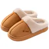 Zapatillas de algodón cálidas para mujer, nuevo modelo otoño e invierno 2026, zapatillas de felpa antideslizantes impermeables de suela gruesa para interior para hombre y mujer