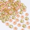 Antigo dourado de areia gota óleo porta-flores decoração contas soltas pulseira DIY joias contas cloisonné espaçador acessórios materiais