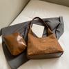 Bolsa Outono Retrô Simples Moda Textura Grande Capacidade Outono e Inverno Nova Bolsa Tote 2025 Bolsa Feminina da Moda
