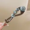 Pinza de Cocodrilo con Lazo Color-Blocking Primavera y Verano para Mujer, Pinza para el Cabello de Nuevo Estilo de Alta Gama 2026, Pasador para la Parte Trasera de la Cabeza