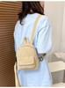 Mochila Retro Estilo Coreano Mochila Pequeña de Pana Nuevo Estilo Bolso de Mujer Estilo Coreano Simple Casual Mochila Pequeña Escolar para Niña para Mujer