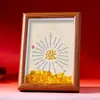 Adorno de marco de fotos con signo de fortuna del mercado de valores, fondo de negociación de acciones, atrae riqueza y prosperidad, decoración cultural y creativa para escritorio de oficina, regalo de soporte de exhibición