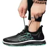 Tênis Respiráveis de Malha para Homens, Sapatos Esportivos e Casuais, Calçados Masculinos de Primavera e Verão, Tênis de Corrida de Cano Baixo, Tênis de Malha com Solado Macio para Jovens Homens