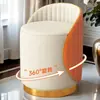 Silla de Maquillaje para Habitación de Niñas, Silla de Tocador Simple, Taburete Redondo de Lujo Ligero de Alta Gama para Manicure, Celebridad de Internet, para Uso en Casa