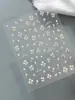 Yitu Estampa de Formiga Folha de Ouro Flor de Geleia Adesivos para Nail Art Florais Fofos Doces Moda Acessórios Yt7472
