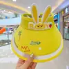 Sombrero protector solar para niños, de verano, para mujer, con parte superior vacía y protección UV, transpirable, con dibujos animados