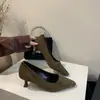 Saltos Finos Boca Rasa Estilo Francês para Mulheres, Nova Versão Coreana Primavera e Outono, Suede Elegante de Bico Quadrado para o Dia a Dia, Estilo Fada