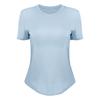 Otoño e Invierno 2026 Nueva Camiseta de Manga Corta para Mujer de Algodón Pima Americano Ropa Deportiva Ropa de Fitness Holgada Ropa de Yoga
