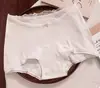 Calcinhas de Renda 100% Algodão Femininas, Boxer de Algodão Respirável Antibacteriano de Cintura Média, Cobertura Total, Secagem Rápida para Uso Diário