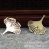 Acessórios de joias faça você mesmo 30*32*0,3mm brincos de folha de ginkgo brincos grampo de cabelo marcador de página acessórios de cabelo material A475