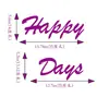 Nuevas Pegatinas de Pared de Fieltro para Cumpleaños Amazon Happy Days Accesorios para Fotos Decoración de Escena de Cumpleaños Pancarta