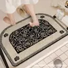 Nuevo Estilo Alfombrilla Sencilla para Suelo Baño Inodoro Puerta de Entrada del Baño Hogar Antideslizante Absorbente Fácil de Limpiar Resistente a la Suciedad Rápida Felpudo