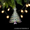 Decorações de Natal enfeites de cristal flocos de neve penas asas de borboleta asas de anjo transparentes iridescentes pingentes para árvore de Natal