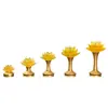Lâmpada de Lótus Recarregável para Oferenda a Buda, Lâmpada de LED para Oferenda a Buda, Lâmpada de Luz Eterna para Uso Doméstico, Lâmpada Elétrica do Deus da Riqueza, Lâmpada de Oferenda de Cobre e Vidro