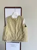 Colete Estilo Roupa de Trabalho Outono 2026 Feminino Peça Externa Solto Acolchoado Camisola em Camadas Versátil Colete Cáqui Top Feminino