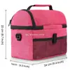 Regalos Corporativos Paquete Aislamiento Poliéster Bolsa Refrigerada Poliéster Aislamiento Lonchera Bolso de Mano Fábrica Personalizada