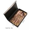 Set de cuatro piezas de cuchillo, tenedor y cuchara de acero inoxidable 410 con estampado de piel de serpiente transfronterizo, creativo estilo occidental, cuchillo dorado para bistec, set de regalo para hotel