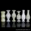 Decoración de jarrón de jade blanco natural Jade Lantian Jade Guizhou escritorio de sala de estar pasillo vitrina arreglo floral simple botella pura de jade