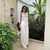 26 Colección Nueva Primavera Estilo Old Money Sencillo Perezoso Relajado Tencel Caído Cintura Baja Holgado Pierna Ancha Pantalones Casuales