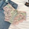 Pantaletas de Satén Forest Genie para Mujer de Cintura Baja Estilo Francés Encaje de Lujo Ligero Algodón Puro Cadera Calzoncitos Finos para Mujer