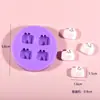 Juguetes de Comida en Miniatura Helado Donut Galleta Pata de Gato Molde Hecho a Mano DIY Molde de Silicona