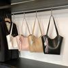 Bolso de mano tipo cesta de comida para mujer, de estilo sencillo y de color sólido, estilo informal y de gran capacidad, de este año.