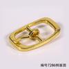 Diámetro interior 10 mm Hebilla japonesa cuadrada ovalada barril galvanizado blanco colgante niebla plata trefilado fábrica en stock hebilla zapatos de cuero cruz