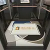 Alfombrilla de piso de elevador corte de logo alfombra especial para semana de coche pegamento para piso de PVC corte de cuero imitación mármol