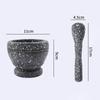Recogedor de Ajo de Resina Olla Engrosada Olla para Machacar Olla Gadget de Cocina Mortero y Maja de Resina