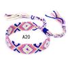 Pulseras Tejidas de Venta Caliente Europeas y Americanas, Pulseras de Amistad Arcoíris Hechas a Mano Estilo Étnico Nepalí, Joyería al por Mayor