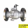 Aço Inoxidável 304 Flange de Válvula Válvula de Esfera Pneumática a Gás Q41F-16P Válvula de Esfera com Flange Manual Válvula de Flange