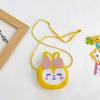 Bolsa Infantil Coelho de Desenho Animado Estilosa Fofa Macia Menina Moda Bolsa Pequena para Moedas Bolsa Transversal da Moda para Meninas