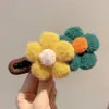 Novo Presilha de Bico de Pato de Tricô Outono/Inverno Tamanho Grande Grampo para Parte de Trás da Cabeça 2026 Estilo Coco Presilha de Garra Presilha Reta