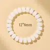 Pulsera Popular Natural de Bodhi Cuentas Barril Cuentas Manzana Corte Recto Círculo Único Juguete de Cuentas de Raíz de Bodhi Blanco Cuentas de Buda