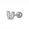 AliExpress caliente perforación nuevo micro incrustado circonita amor oreja hueso clavo acero inoxidable oreja hueso anillo europeo y americano comercio exterior joyería