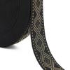 Banda elástica de jacquard de seda dorada y plateada de 4 cm y 5 cm en stock, fabricantes de ropa, faldas, accesorios de cintura, goma de nailon de imitación.