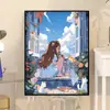 Pintura al óleo digital transfronteriza DIY Lienzo Colorear Pintura Hecha a mano Pintura a mano infantil Paisaje Pintura al óleo digital Venta al por mayor