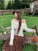 Top de lapela ombro único novo suéter branco outono e inverno manga longa solto estilo coreano tricô roupas de outono mulheres