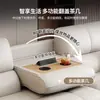 Novo sofá de couro elétrico para a sala de estar, couro bovino de camada superior moderno, funcional, extensível e dobrável, sofá-cama de uso duplo