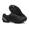 Nuevo juego de zapatillas con candado para bicicleta de carretera transfronterizo, zapatillas de ciclismo transpirables de suela dura para hombre, zapatillas de ciclismo dinámicas para bicicleta de montaña sin candado