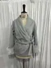 Colección Otoño/Invierno 2025 Nueva Transfronteriza AliExpress: Elegante y Holgado Abrigo Corto de Manga Corta para Mujer de Piel Sintética con Cuello de Solapa