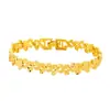 Pulsera de oro de imitación para pareja, popular entre los países de 8N, con hebilla de reloj de amor, chapada en cobre, de oro real, ideal como regalo