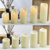 Luz de Vela Digital Led Oscilante Cilíndrica Natal Halloween Casa Casamento Script Killing Adereços de Decoração Artificial