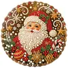 Adorno de Pintura de Perlas Hecho a Mano 5D Papá Noel Árbol de Navidad Acrílico DIY Pintura de Perlas Decoración de Atmósfera Festiva